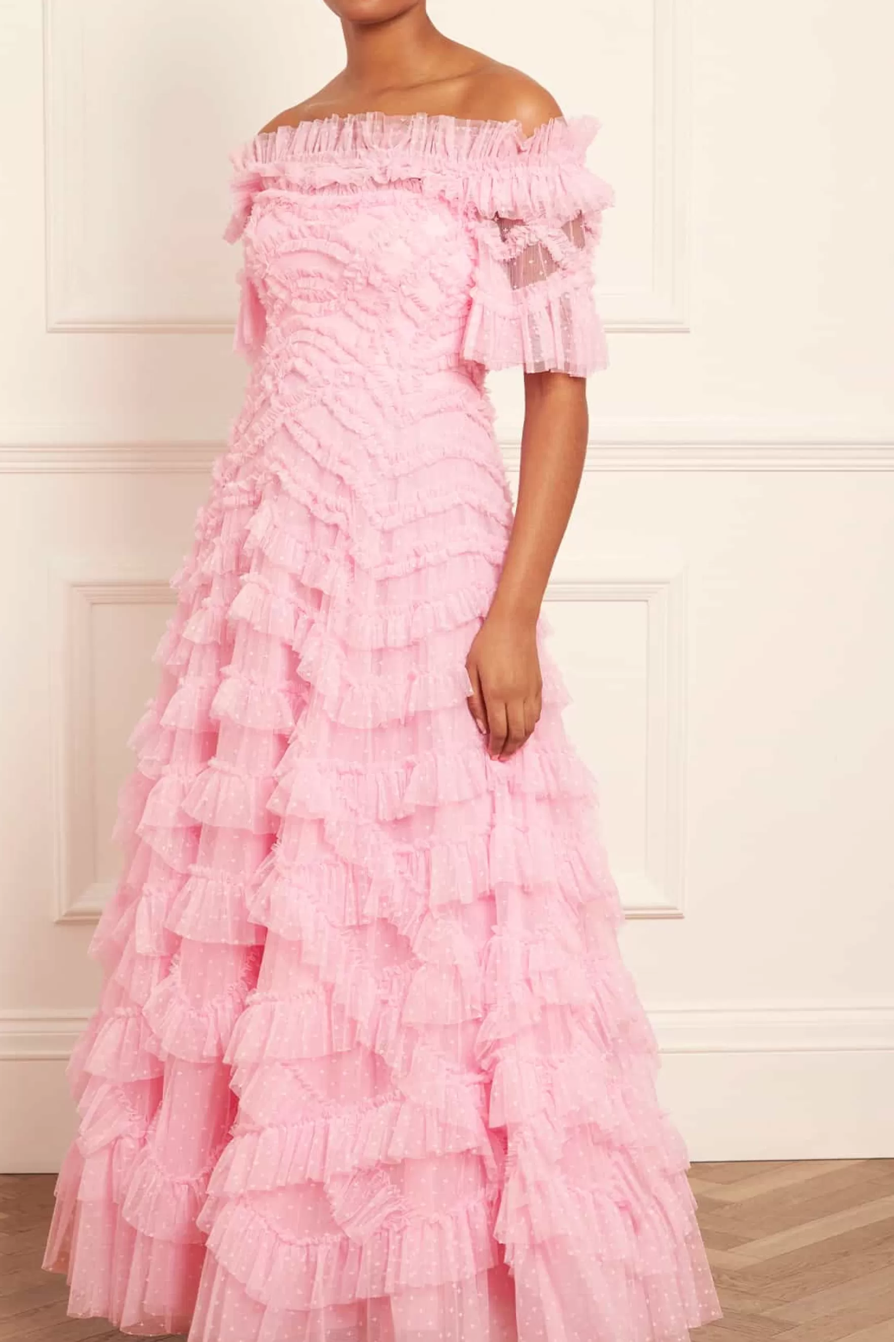 Needle & Thread Mother of the Bride | Mummy & Me>Lana Off-Shoulder Gown Pink